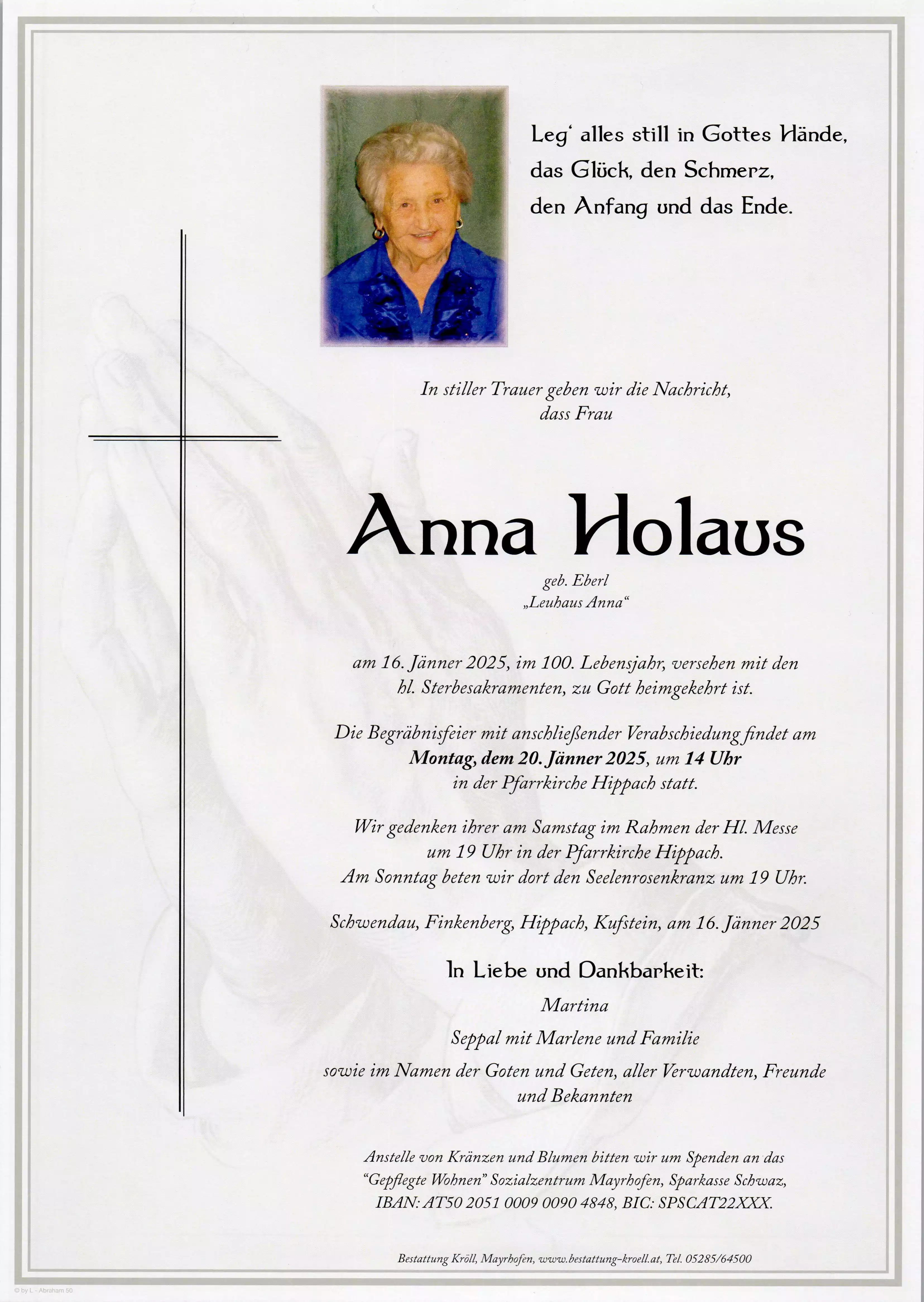 Parte von Anna Holaus